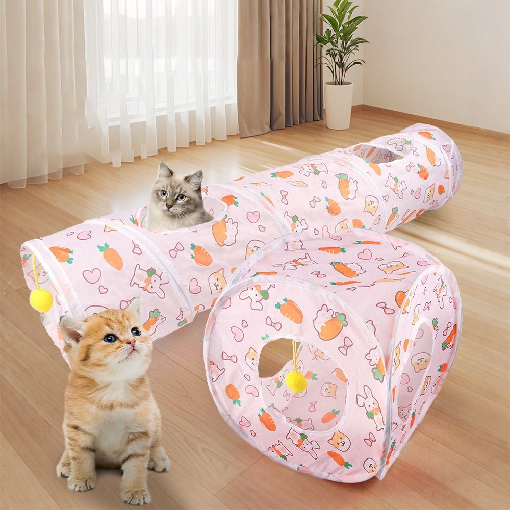 Cat Tunnel Toy - Tube Tunnel pour chat amusant en