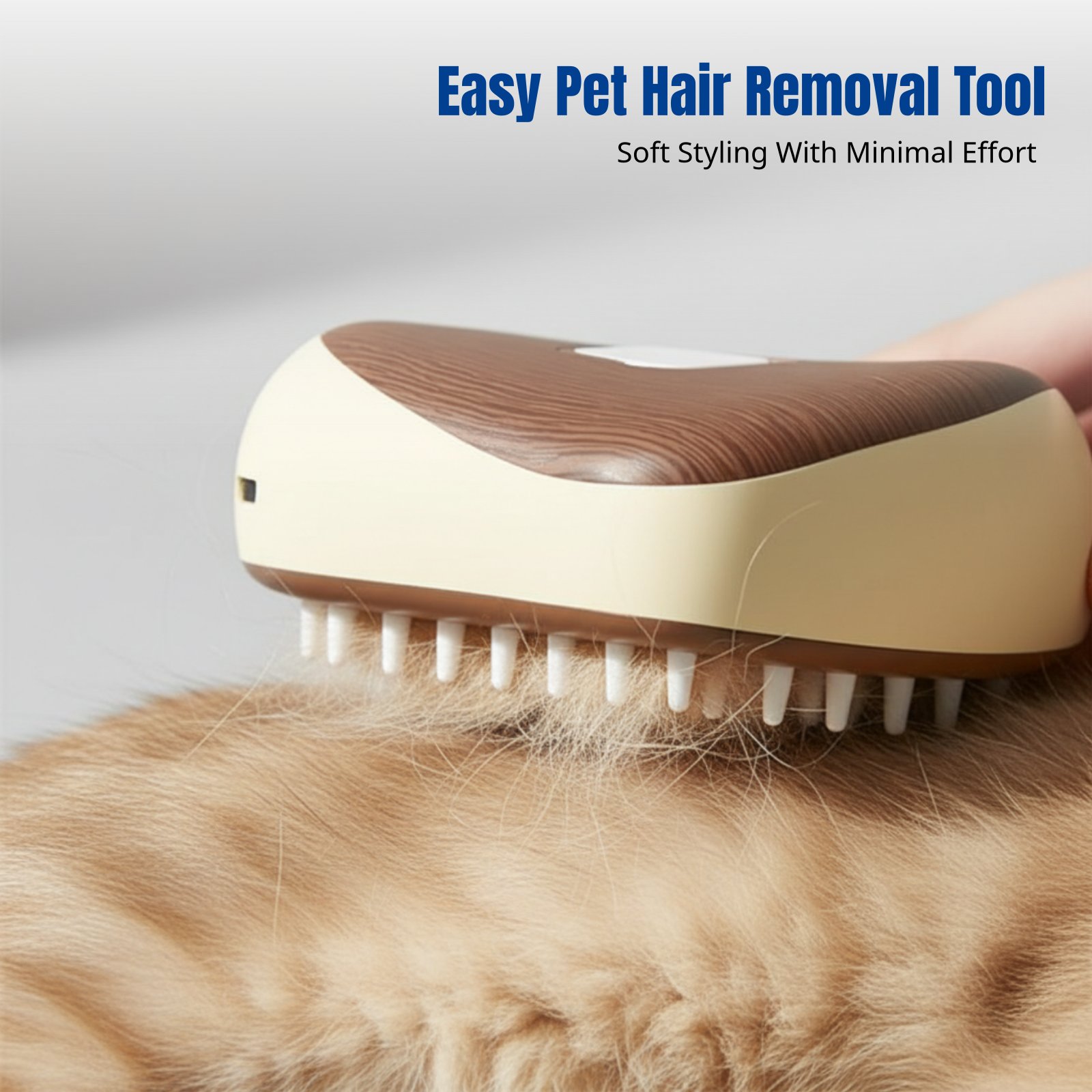 Pet Hair Remover Brush - Peigne à vapeur pour animaux de