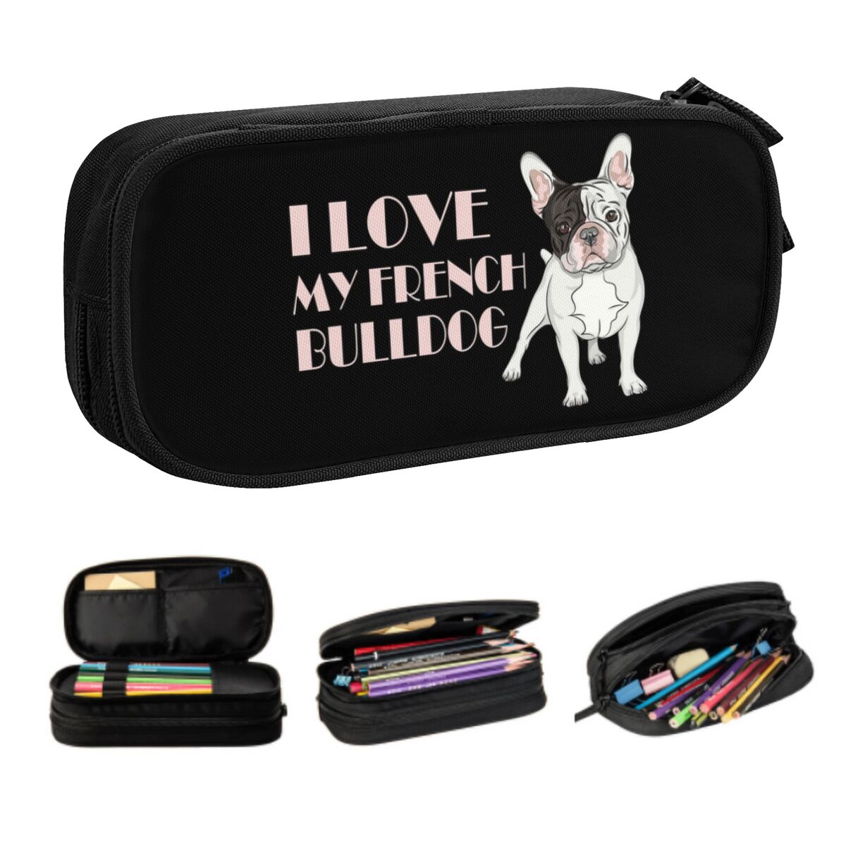 Pet X Supplies & Tack Photos - Trousse à crayons personnalisée bouledogue français