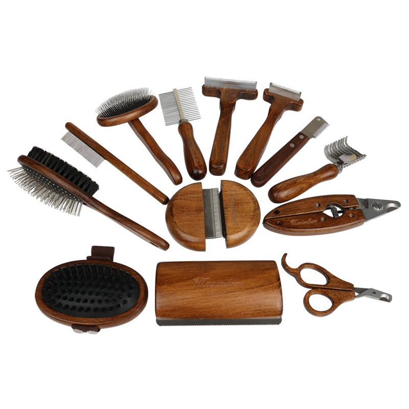 Pet X Supplies & Tack Photos - Peigne antique en bois massif pour