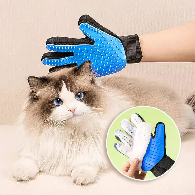 Pet Hair Remover Brush - Gants en caoutchouc pour enlever les