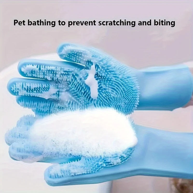 Pet Hair Remover Brush - Gants de toilettage multifonctionnels en silicone