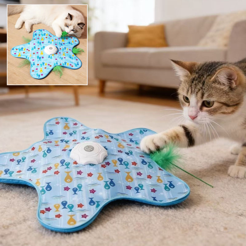 Cat Tunnel Toy - Bâton de jeu électrique intelligent et