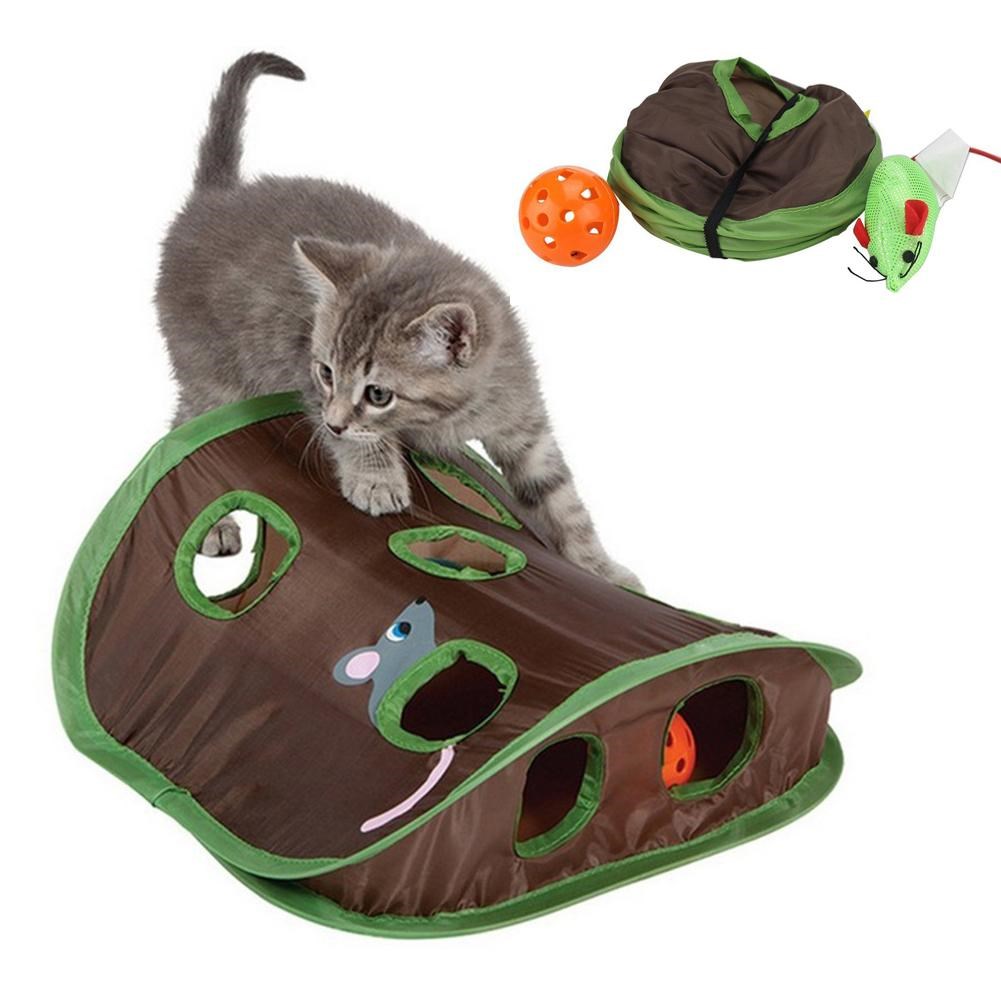 Cat Tunnel Toy - Jeu interactif pour chat, mignon, cache-cache,