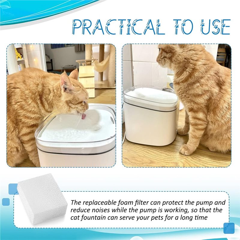 Éponge pré-filtre (60 pièces)  - Pet Water Fountain avis et prix