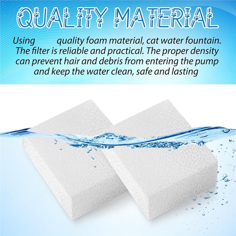 Éponge pré-filtre (60 pièces)  - Pet Water Fountain avis et prix