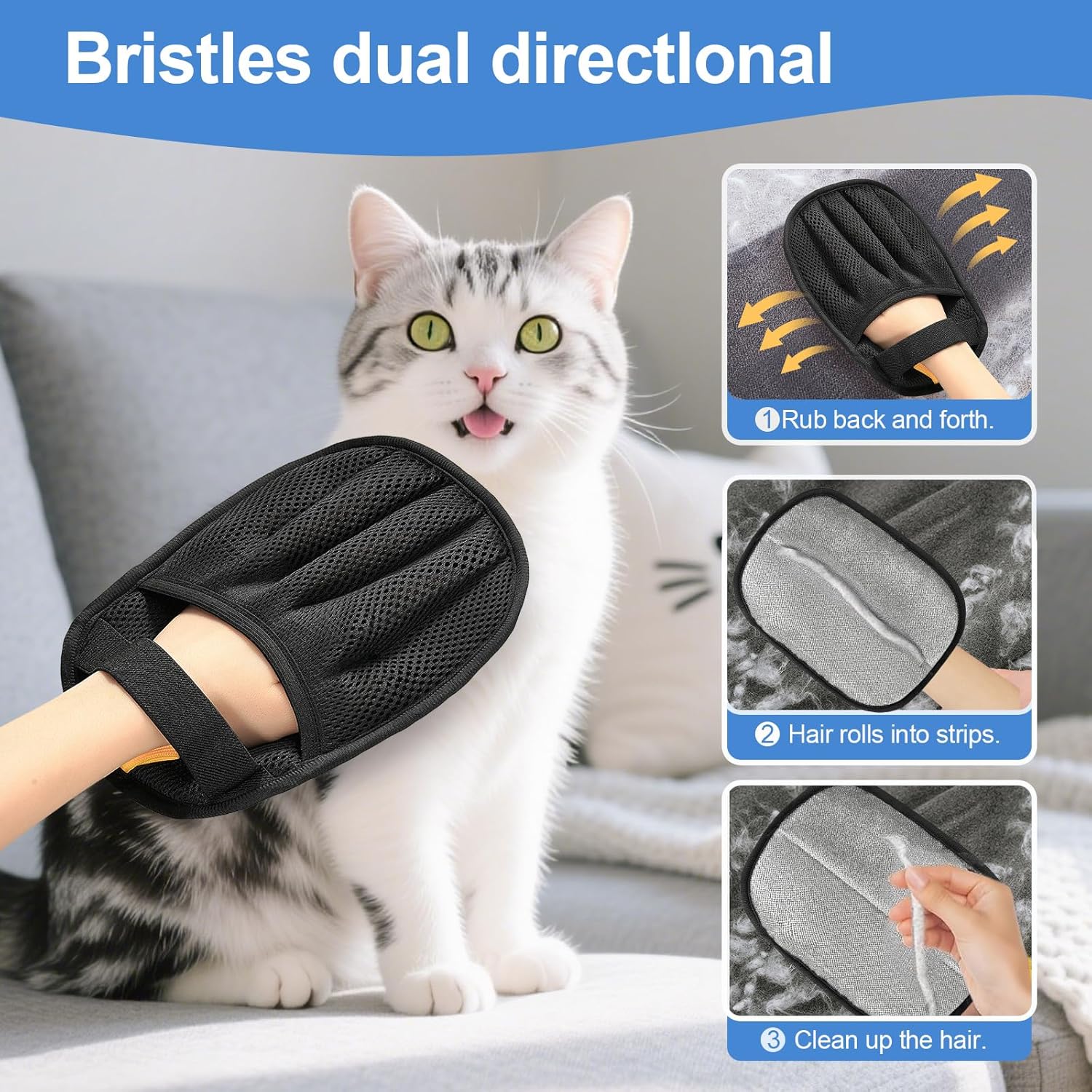 Gant électrostatique pour enle - Pet Hair Remover Brush avis et prix