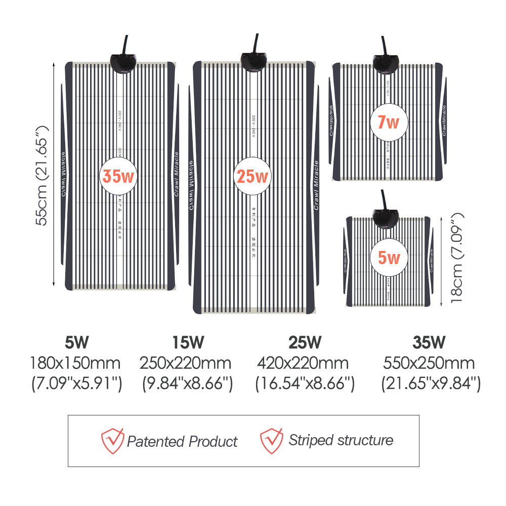 Polymère chauffant en graphène - Reptile Heating Mat avis et prix