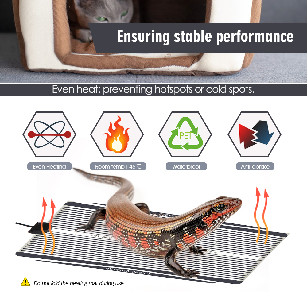 Polymère chauffant en graphène - Reptile Heating Mat avis et prix