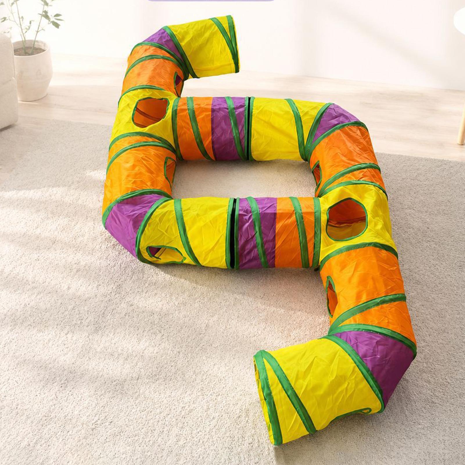 Tunnel pour chat arc-en-ciel,  - Cat Tunnel Toy avis et prix