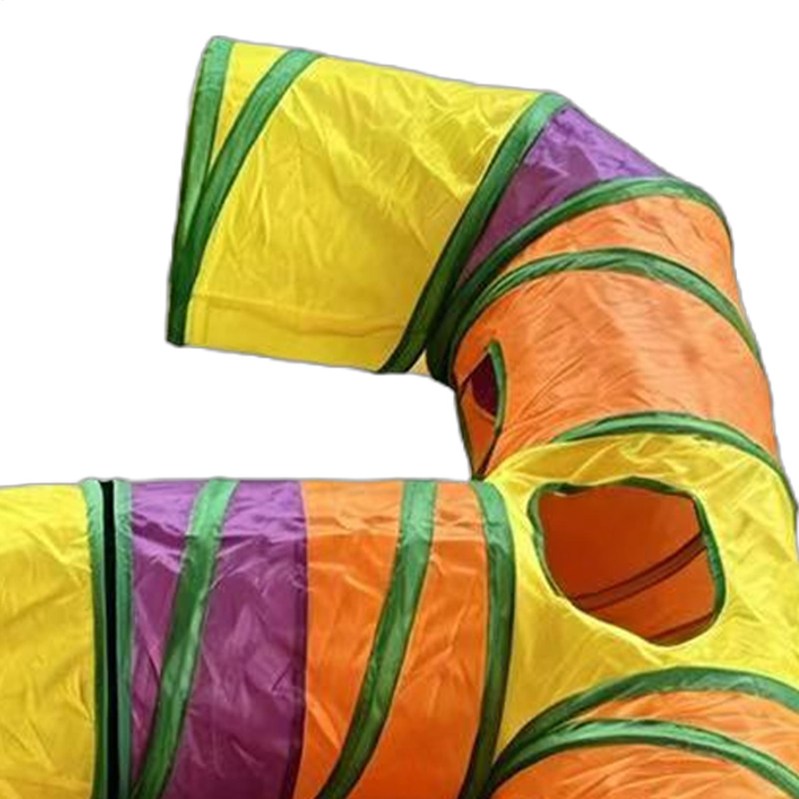 Tunnel pour chat arc-en-ciel,  - Cat Tunnel Toy avis et prix