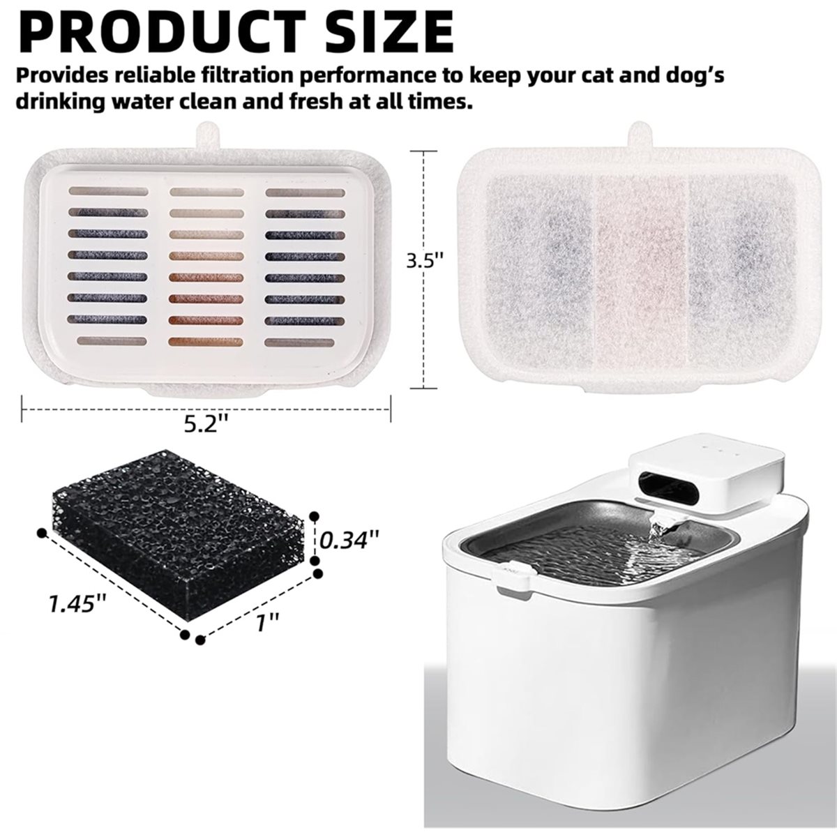 (A02R) Lot de 15 filtres de re - Pet Water Fountain avis et prix