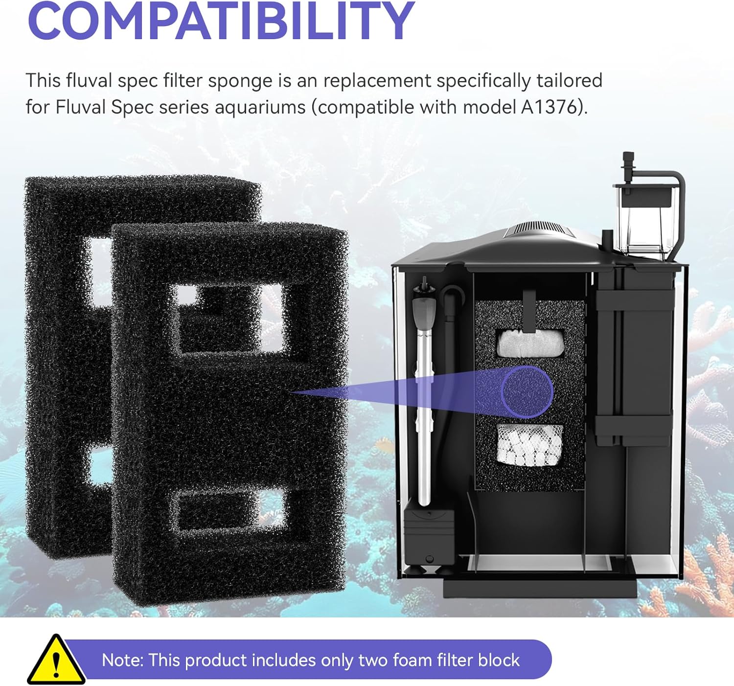Bloc de filtre en mousse compa - Fluval Aquarium Spec avis et prix